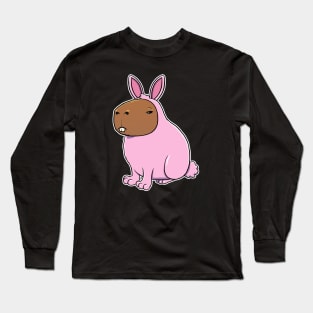 Capybara Bunny Costume Long Sleeve T-Shirt